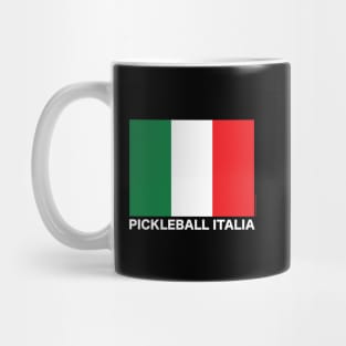 Pickleball Italia Flag - White Lettering Mug